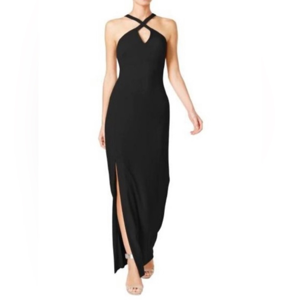 Calvin Klein Black Gown Gala Maxi Dress